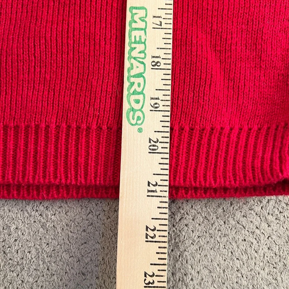 Vintage 1990s Old Navy Red‎ Navy Blue Colorblock Striped Knit Sweater Size 8